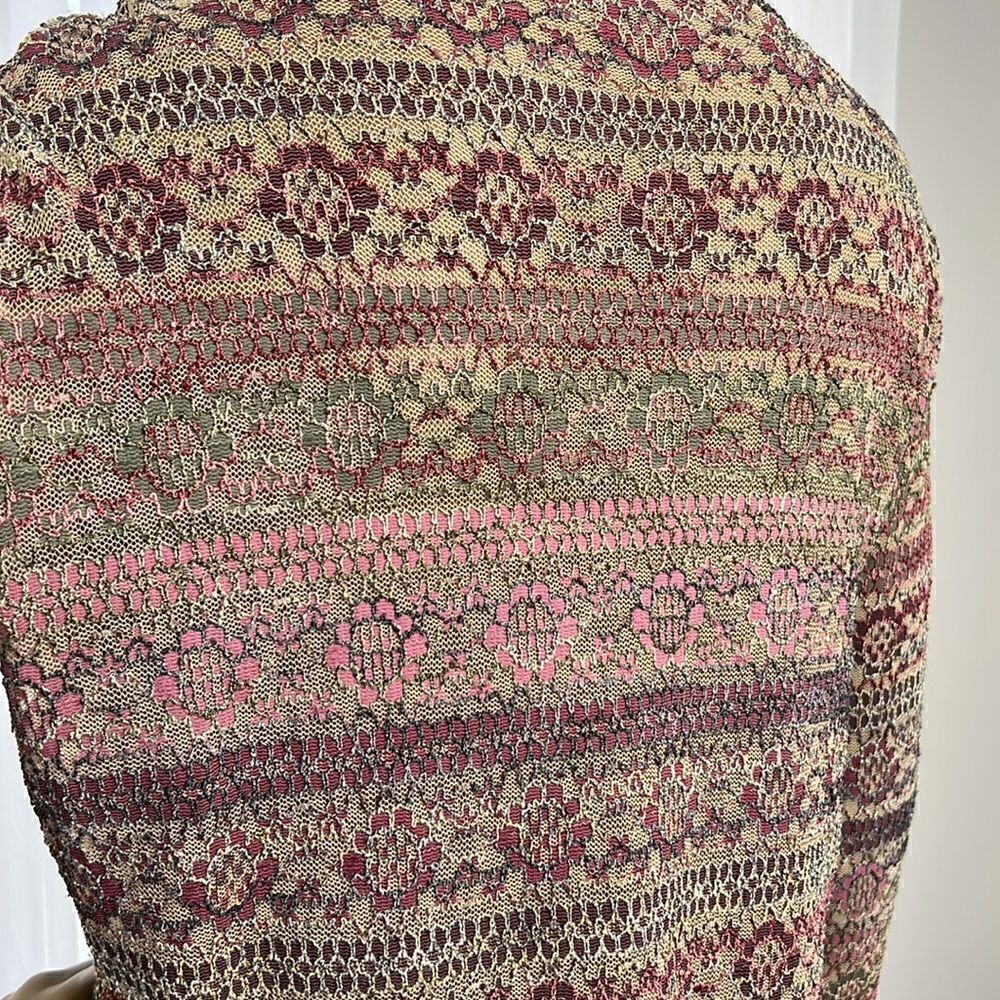 Jaipur Beautiful Knit Overlay Top XL - Picture 3 of 7